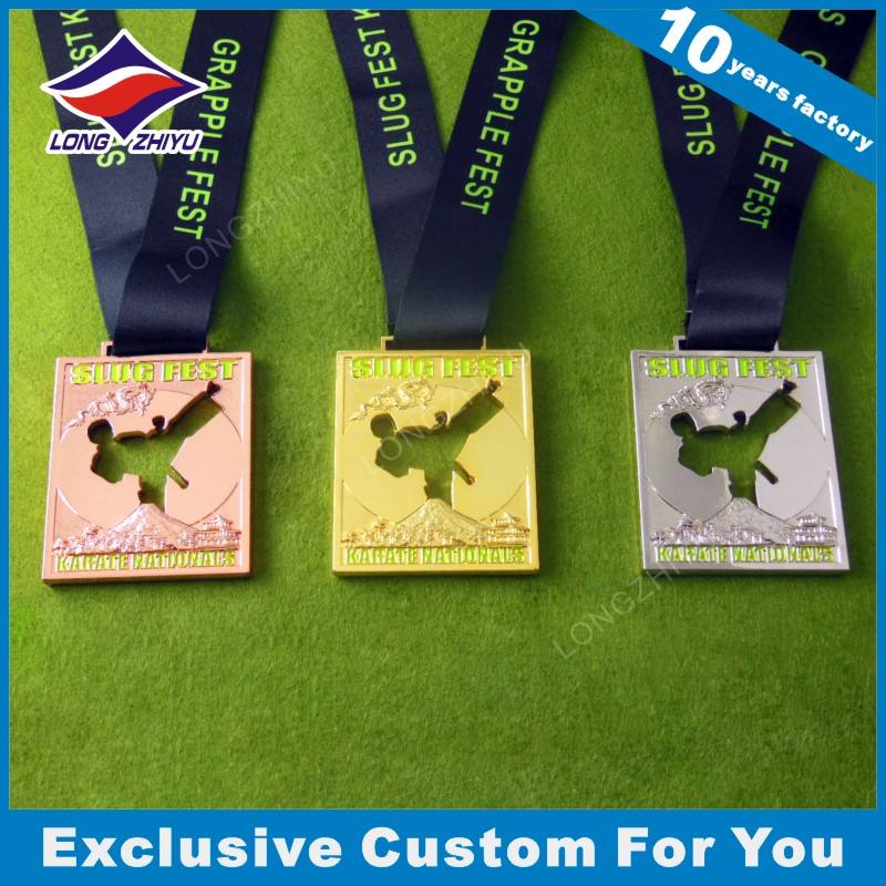 High Quality Sports Metal Medal with Ribbon