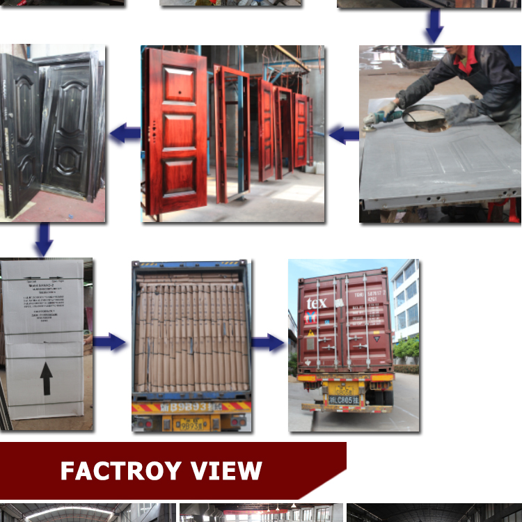 TPS-083 Brand Cheap Steel Door Used Metal Security Door Factory Directly Sale