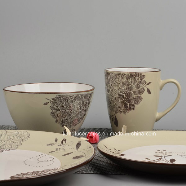 Silk Printing Design Ceramic Dinnerware (Set)