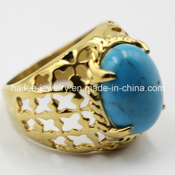 Hot Sale Ring High Quality Stainless Steel Ring with Stone