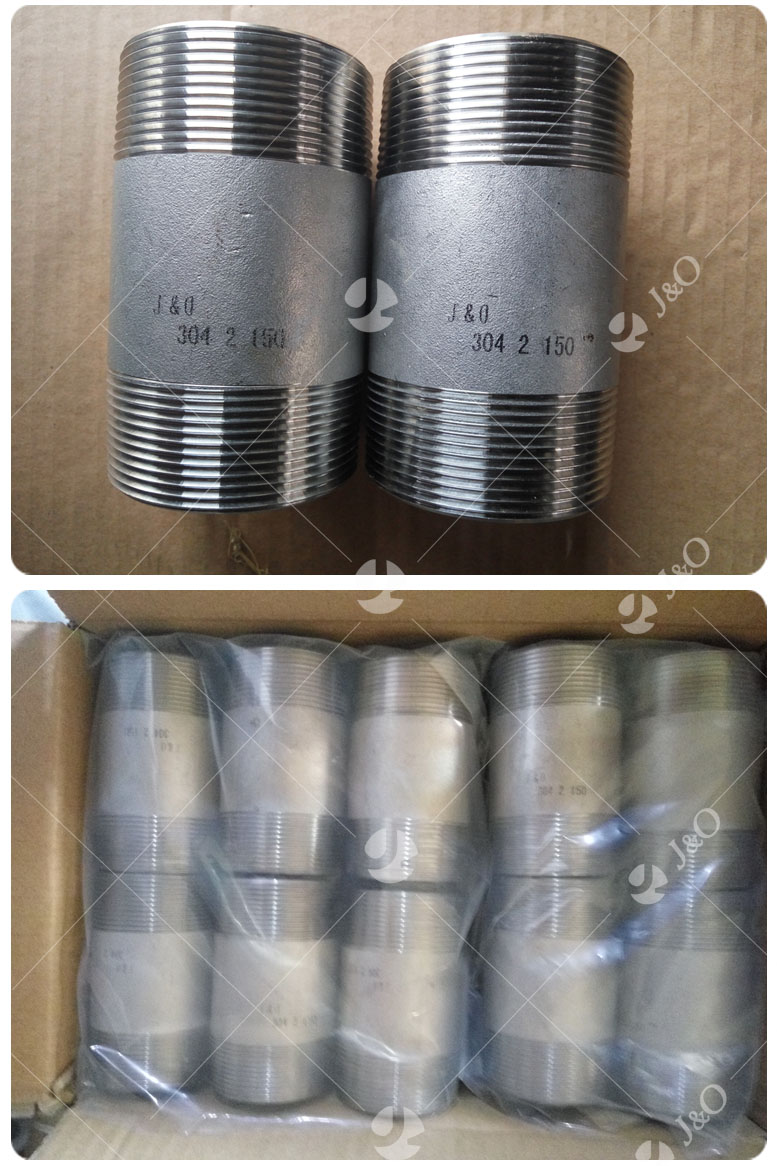 High Quality Stainless Steel Thread Barrel Nipple 150lbs