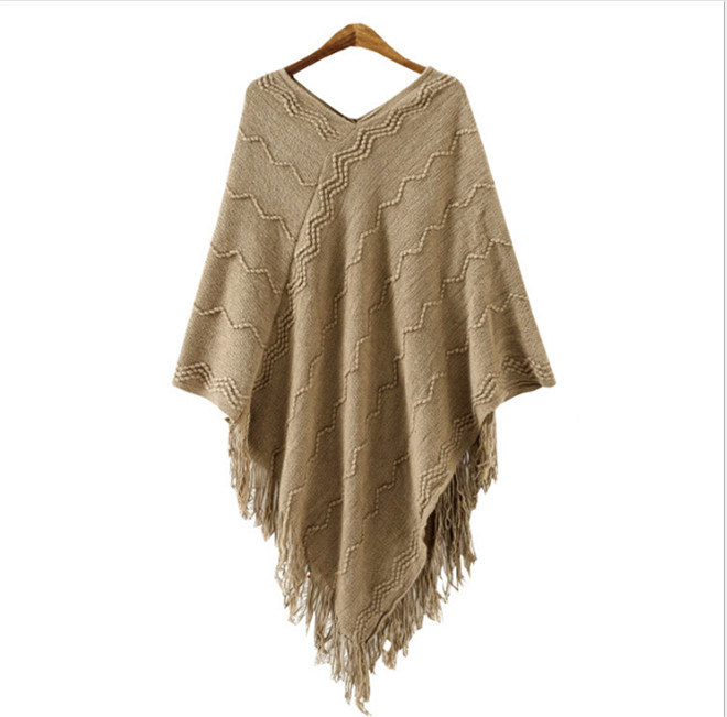 2017 Fashion Sweater Wool Poncho Wholesale Peruvian Alpaca Wool Poncho