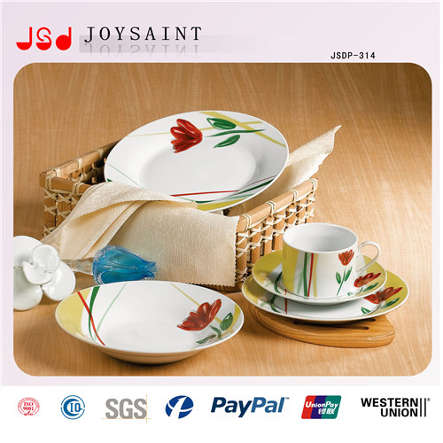 Ceramic Plate Set with Different Design or Customer's Design