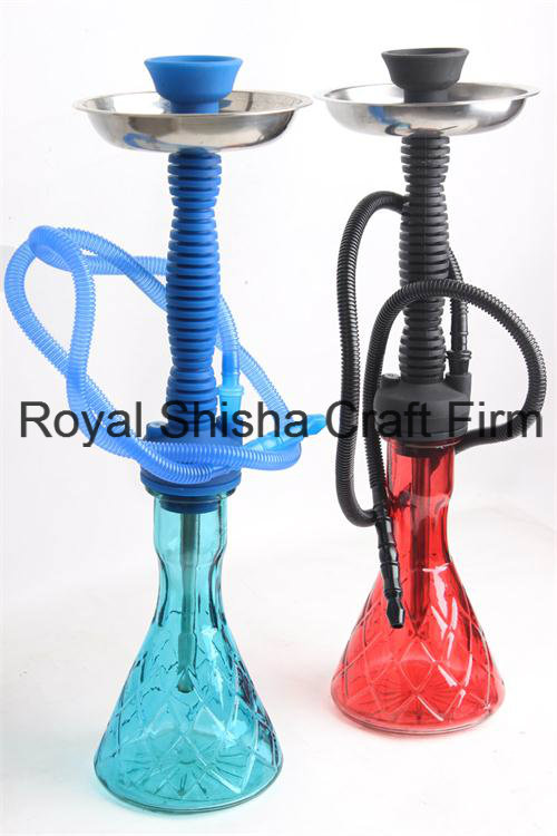 2016 Newest Medium Shisha Silicone Stem and Plastic Vase Hookah