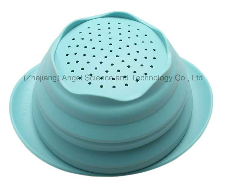 Eco-Friendly Kitchen Accessories Silicone Filter Basket to Wash Fruit and Vegetable Sk36 (L)