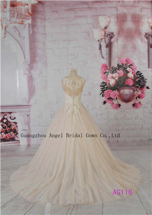 Glamorous Whole Piece Lace Bridal Gown Strapless Style