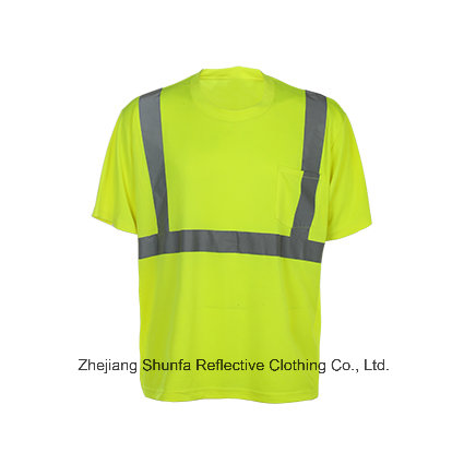 En ISO 20471 Breathable Comfort Reflective Safety Polo T Shirt Wholesale