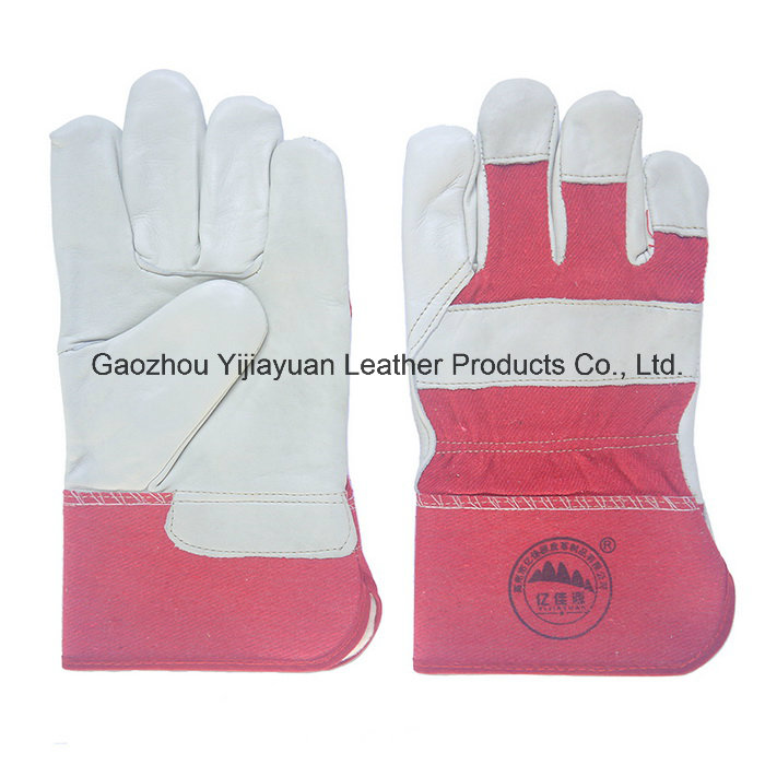 Leather Safety Winter Warmer Working Gloves for Workers