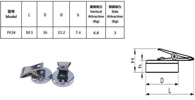 Strong High Magnetic Curtain Hook Magnet Hooks