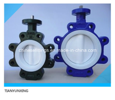 API DIN Casting Wafer Butterfly Valve with Full PTFE