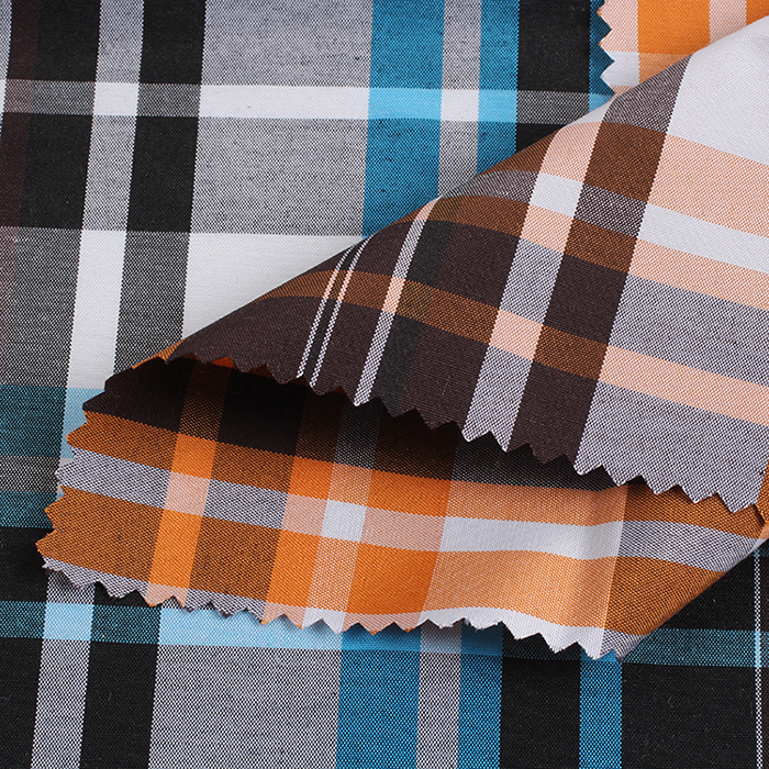 Poly Cotton Yarn Dyed Plaid Fabric