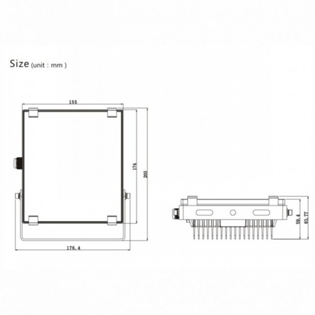 Outdoor LED Floodlight 20W Philips Osram LED Chip Flood Light