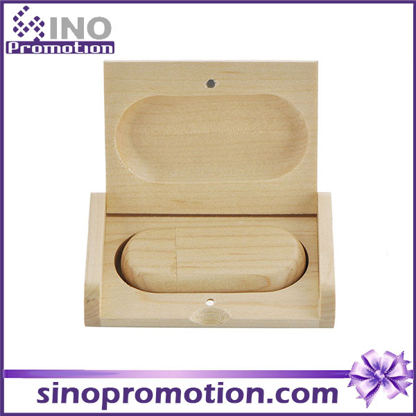 Bamboo Rounded Corner Bulk Wood USB Flash Drive