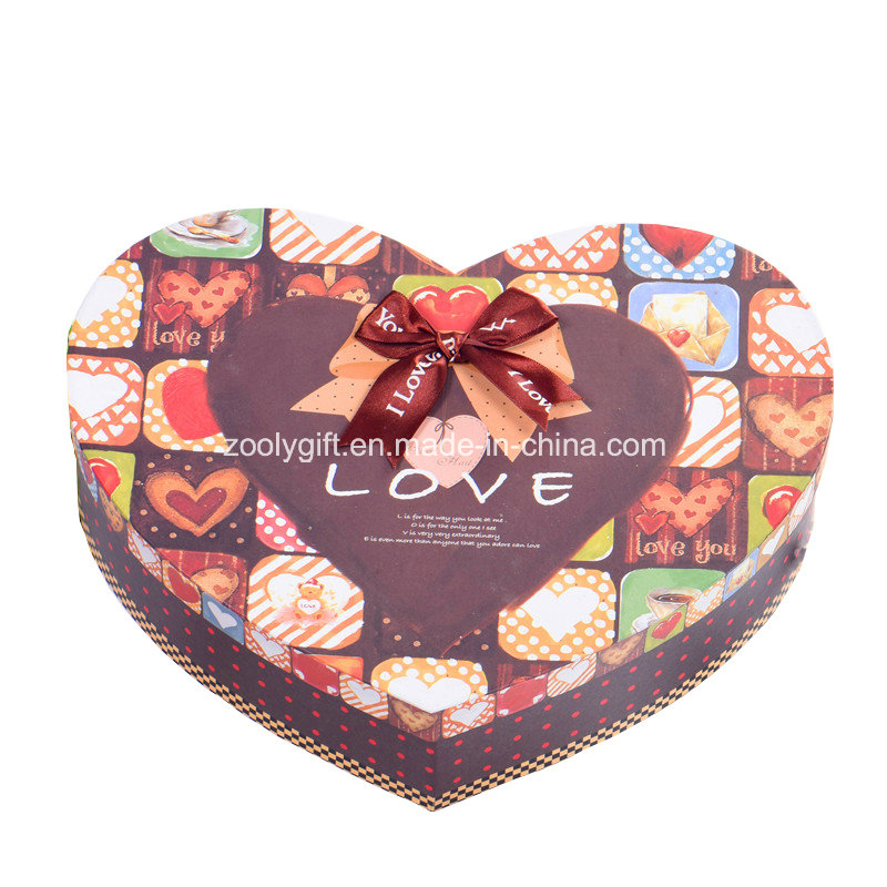 Printing Love Heart Shaped Chocolate Packaging Boxes