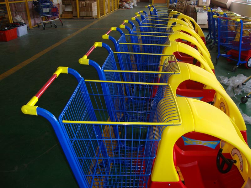 Shopping Mall Kids Trolley with Children Toy Car