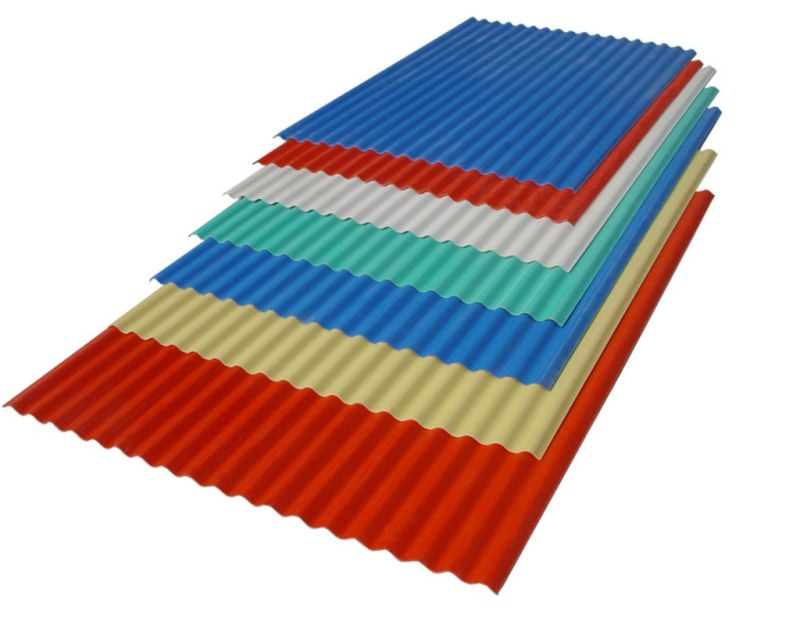 Construction Building Raw Material, Color Zinc Corrugated Metal Roofing Sheet