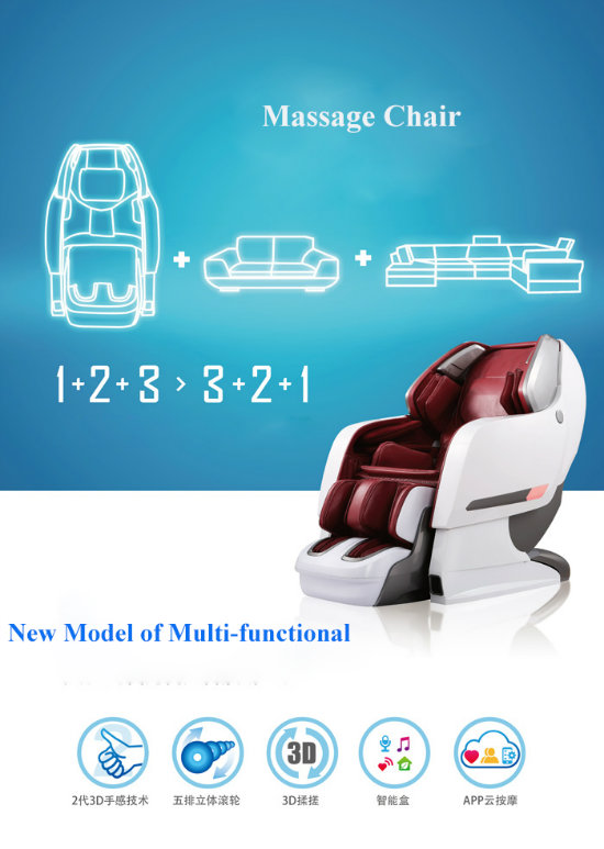 2015 Best 3D Zero Gravity Massage Chair Rt8600s