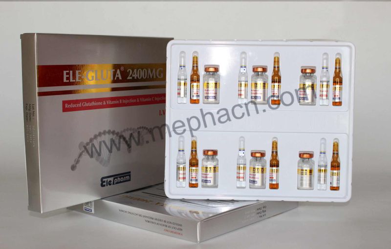 Injectable Glutathione for Skin Whitening 2400mg (6+12)