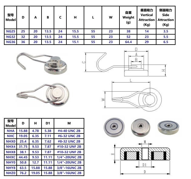 Super Strong Pot Magnet/Magnetic Hook with Magnet