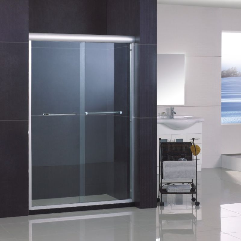 Sliding Shower Door with Double Side Easy Clean Nano Coating