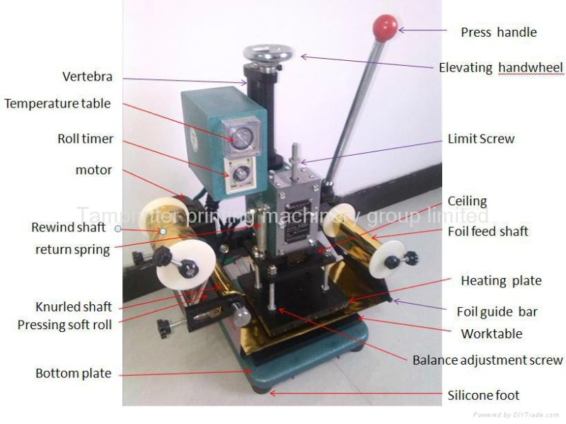 Small Size Cheap Manual Hot Stamping Foil Machine