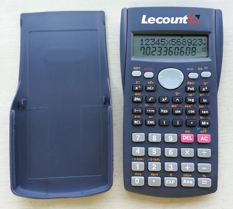 12+10 Digits 240 Function 2-Line Display Scientific Calculator with Slide-on Back Cover (LC750A)