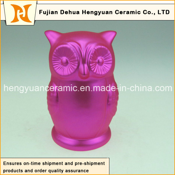 Deep Red Cartoon Toy Piggy Bank for Home Decoration