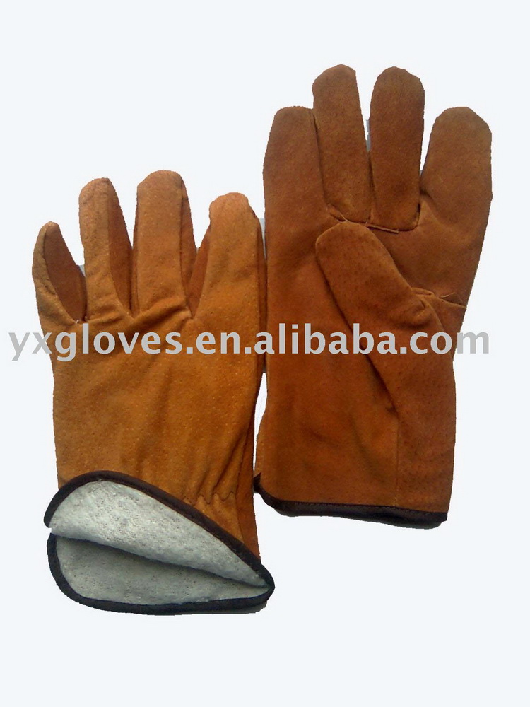 Winter Driver Glove-Full Leather Glove-Safety Glove