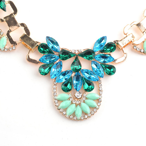 Colorful Stone Necklace/Fashion Necklace/Jewelry Necklace (XJW12045)