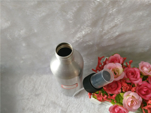 100ml Bright Black Aluminum Bottle for Cosmetic (AB-018)