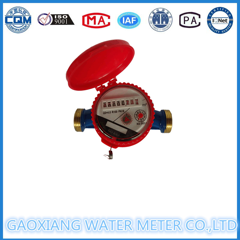 Single Jet Brass Body Hot Water Meter