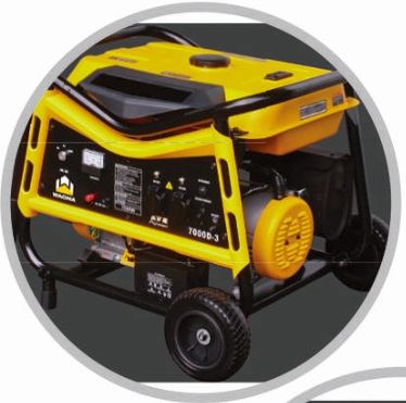 Air-Cooled 2.2kVA Portable Open Type Petrol Generator.