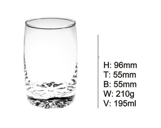 Clear Glass Cups Beer Cup Whisky Cup Kb-Hn0298