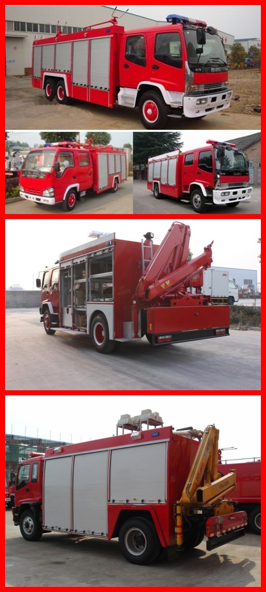 Isuzu 8t Fire Water Truck Foam Fire Fighting Truck