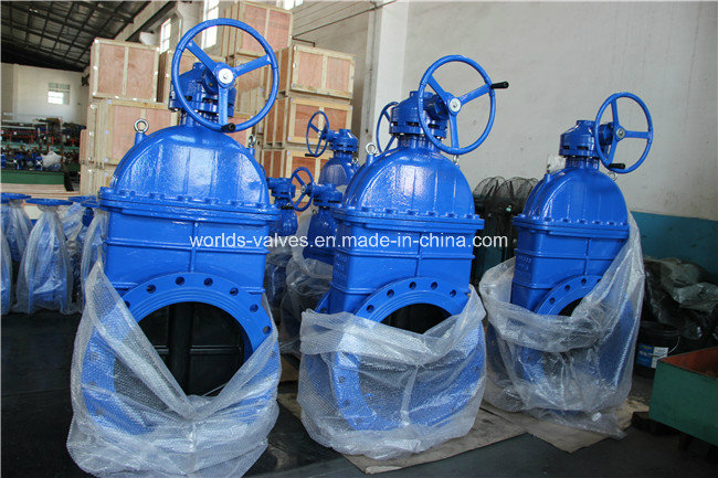 Nrs Ductile Iron Rubber Gate Valve for Water (Z45X-10/16)