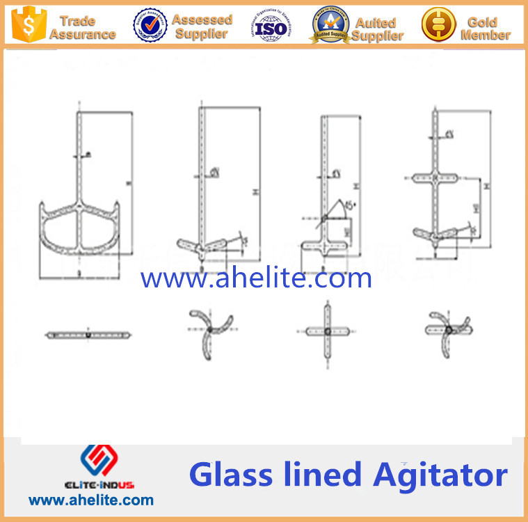 Turbin Type Glass Lined Agitator