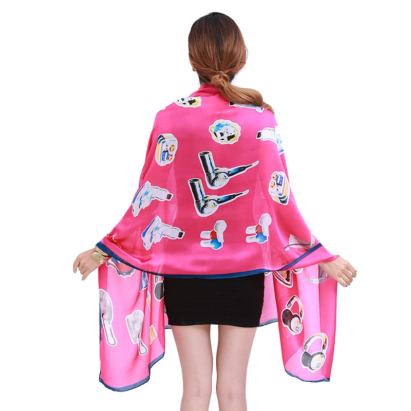 Lady Fashion Digital Printed Polyester Scarf