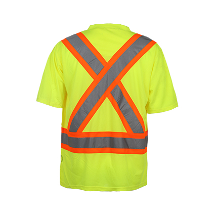 100% Polyester Birdeye Reflective Safety T-Shirt