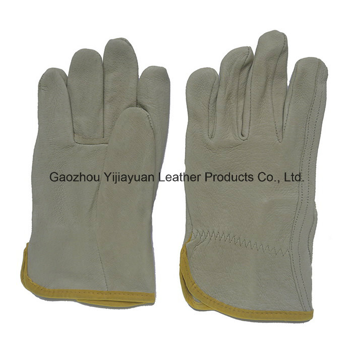 Pig Leather Working Safety Driving Gloves for Drivers