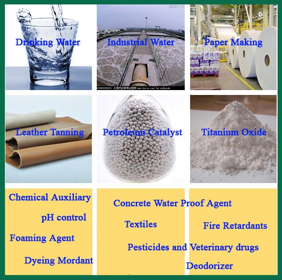 ISO Qualified Aluminium Sulfate Manufacturer Supply Aluminum Sulphate with MSDS