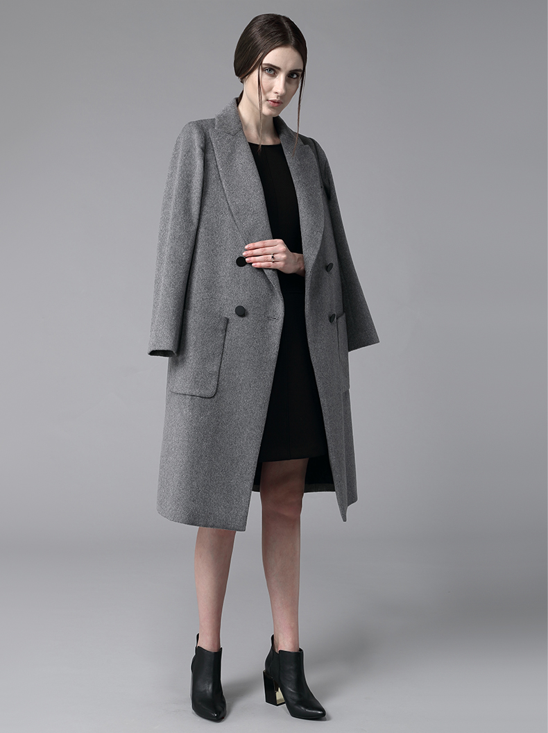 Newest European Design Fashion Women Fashion Winter Wool Long Coat