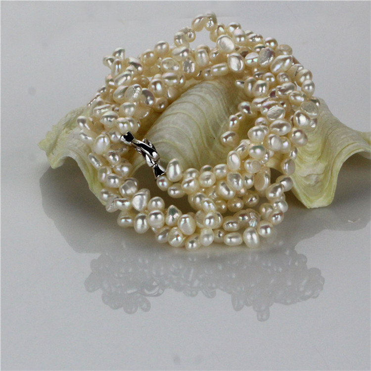 Snh 5-6mm Nugget Shape Freshwater Pearl Jewelry Set Wholesale