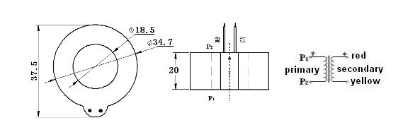 Lcta2nc-1 Vertical Feedthrough Micro Precision Current Transformer