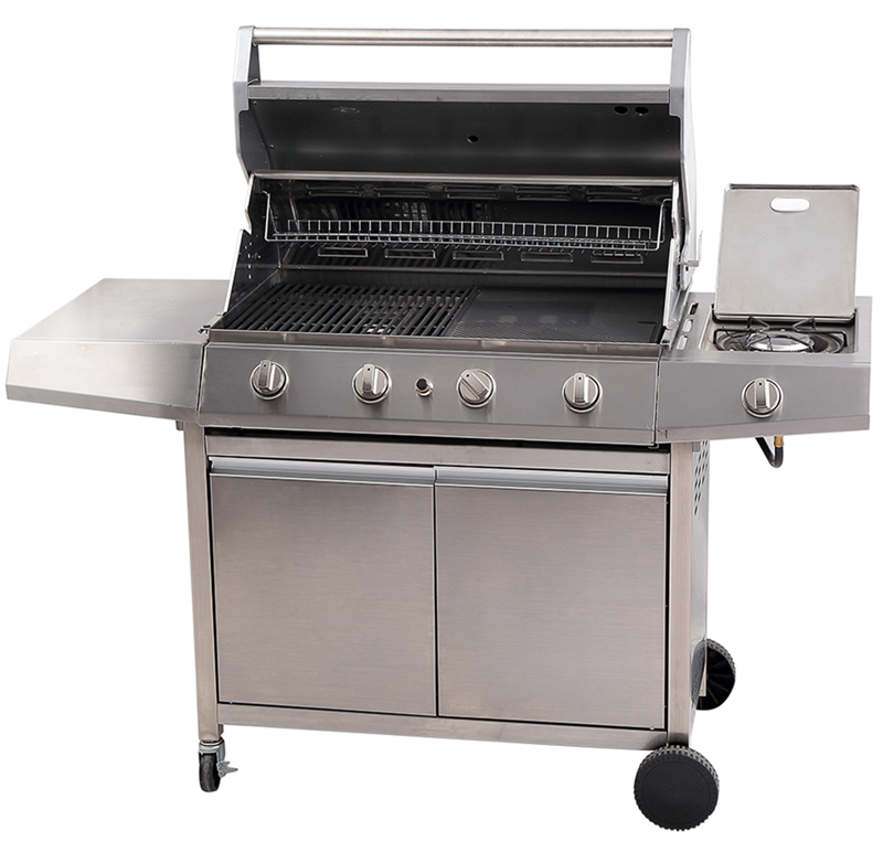 Stainless Steel United Professional Gas Barbecue Grill 4 Burner