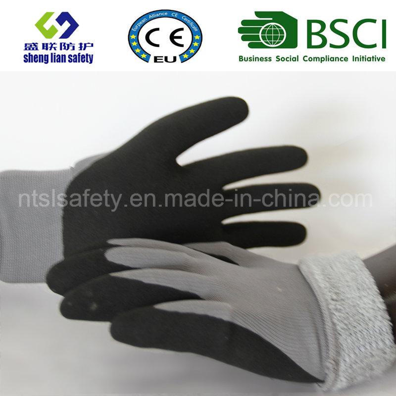 Nitrile Coating, Sandy Finish Safety Work Gloves (SL-NS116)