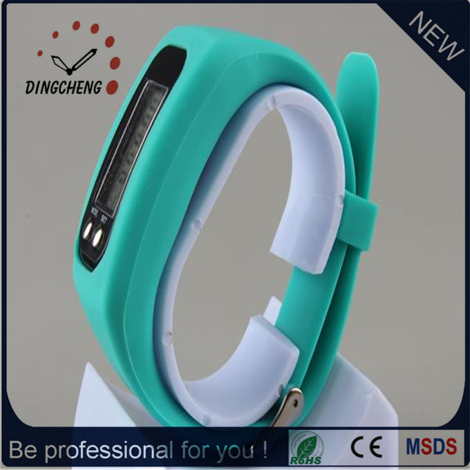 High Quality Pedometer Watch Silicone Watch for Men's Wristwatch (DC-0369)