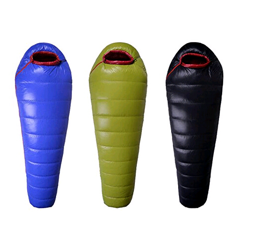 Envelope Blue and Black Down Sleeping Bag