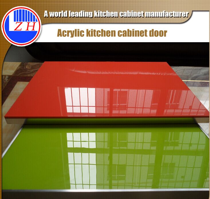 Wholesale Scratch Resistant Laminate White Melamine Acrylic Kitchen Cabinet Door From China (ZHUV)