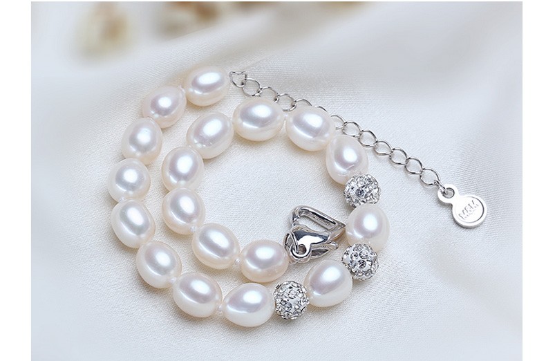 Fashion Freshwater Pearl Bracelet AAA 7-8mm Drop Water Pearl Bracelet for Women