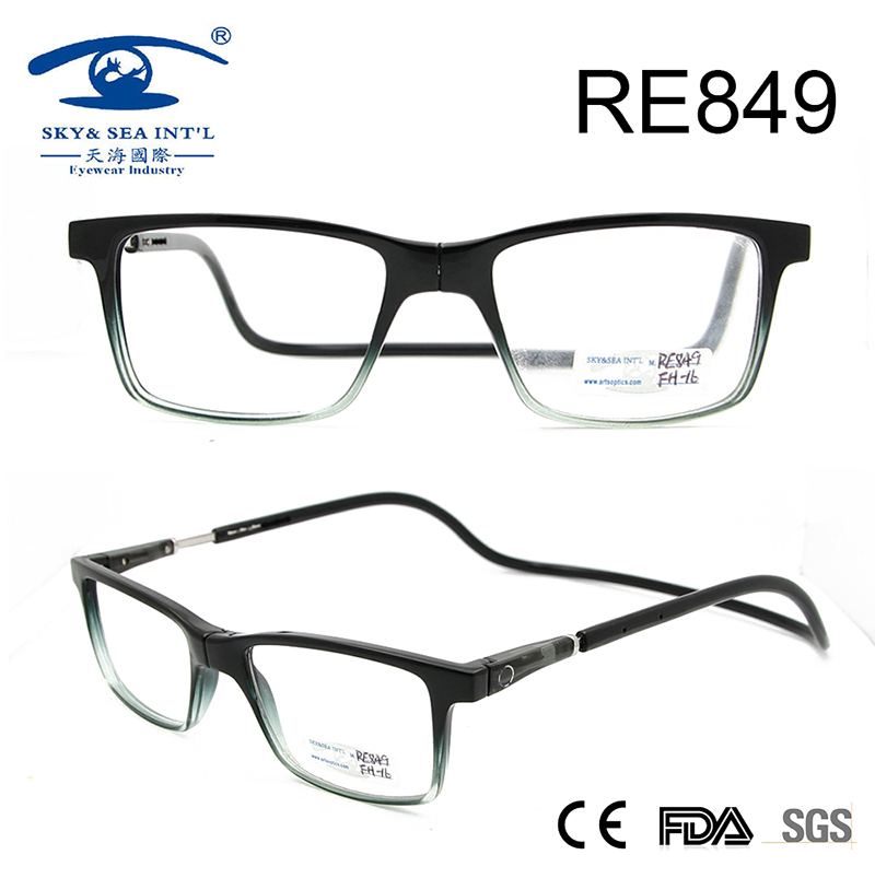 2017 Gradient Fashion Plastic Magnetic Reading Glasses (RE849)